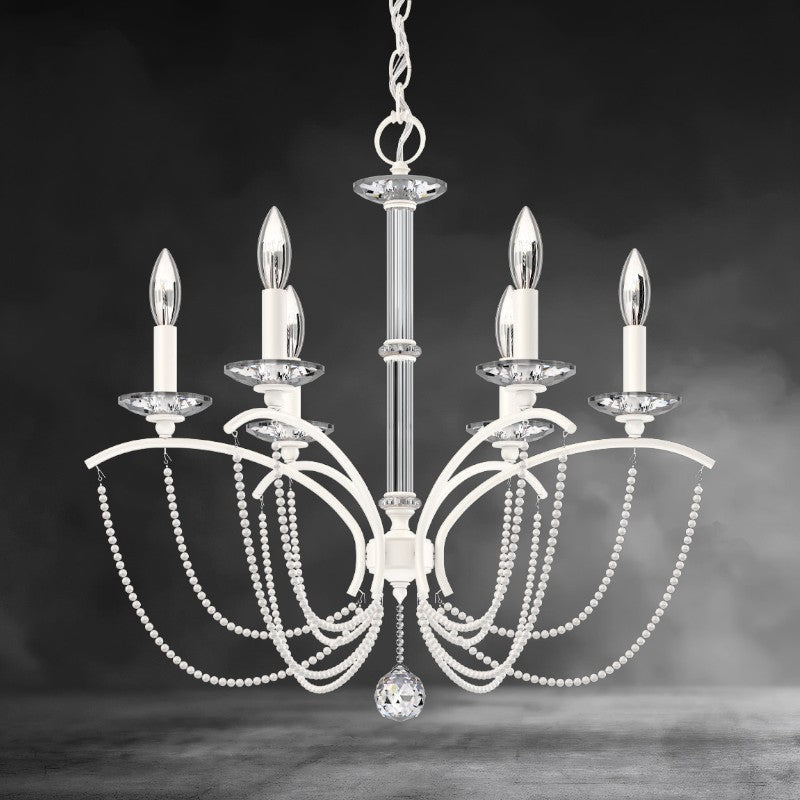 Priscilla Crystal Candlestick Chandelier 23"
